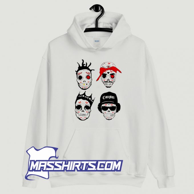 Classic RIP MCs Gangsta Rapper Sugar Skull Hoodie Streetwear