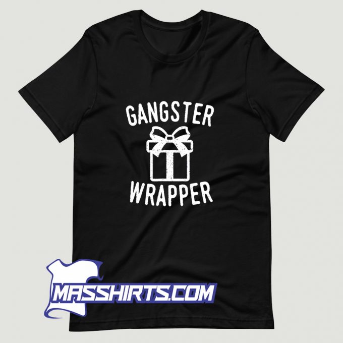 Cute Gangster Wrapper Christmas T Shirt Design