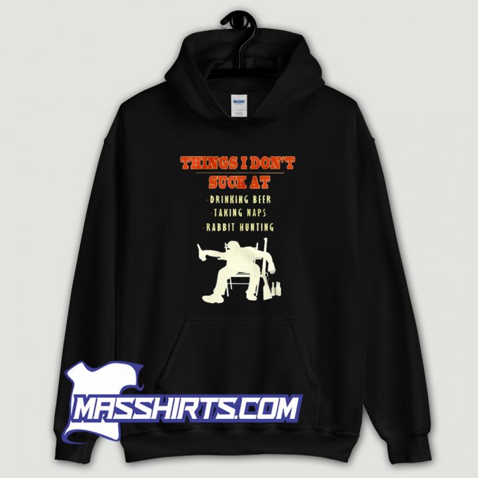 Funny Rabbit Hunting Hoodie Streetwear