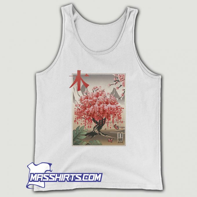 Japanese Sakura Tree Tank Top