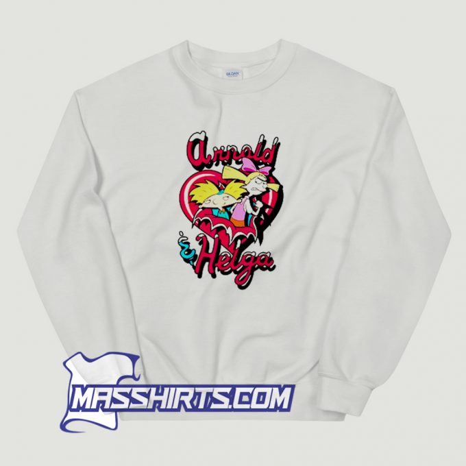 New Arnold And Helga Broken Heart Sweatshirt