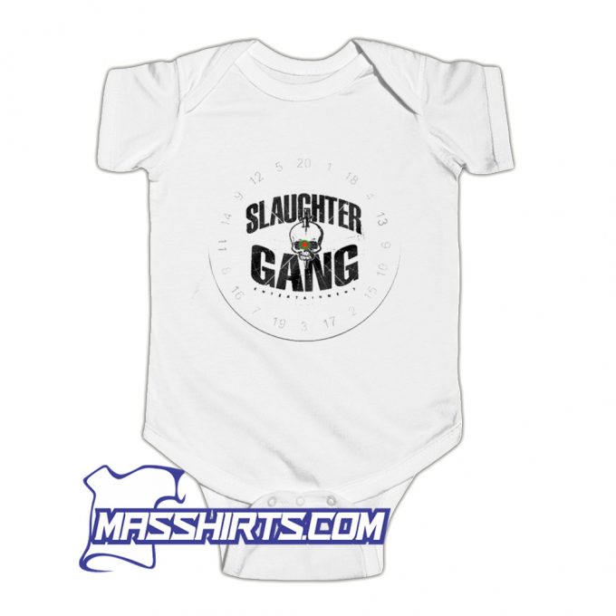 Slaughter Gang Dart Board Baby Onesie