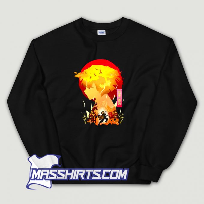 Vintage Anime Yellow Hair Sweatshirt