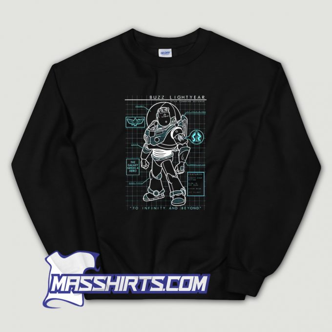 Awesome Toy Story 4 Buzz Lightyear Schematics Sweatshirt