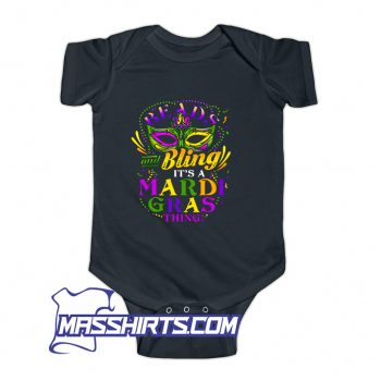 Beads And Bling Its A Mardi Gras Thing Baby Onesie