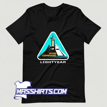 Classic Star Command Space Ship Logo T Shirt Design