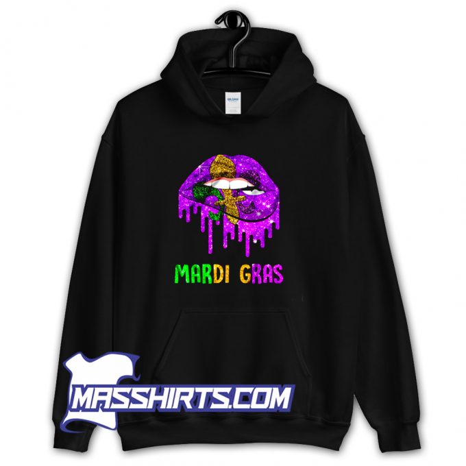 Cool Mardi Gras Lip Biting Hoodie Streetwear