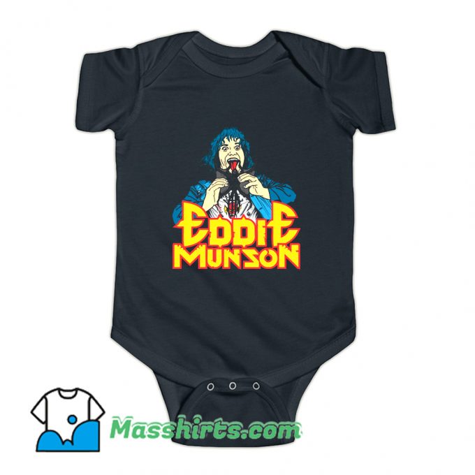 Eddie Munson Bat Eater Baby Onesie