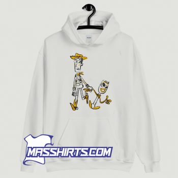 Toy Story 4 Woody and Forky Sketch Hoodie Streetwear