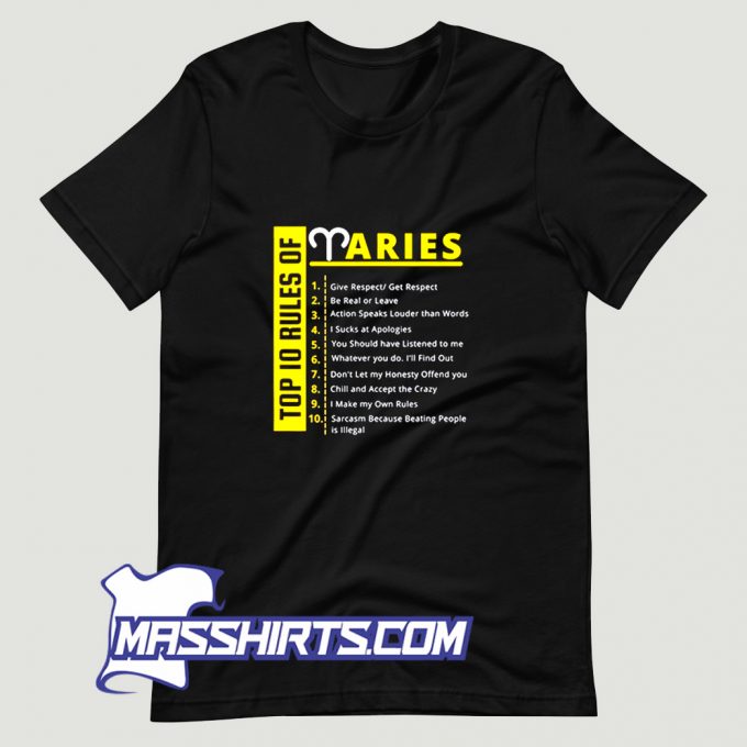 Aries Birthday Horoscope T Shirt Design On Sale