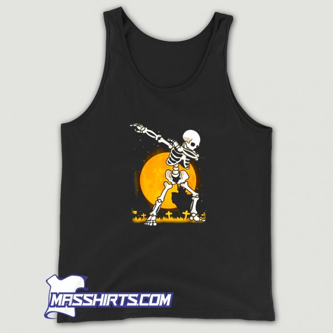 Best Halloween Dabbing Skeleton Tank Top