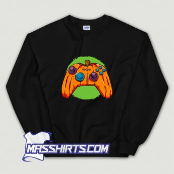 Cheap Halloween Gamer Pumpkin Sweatshirt