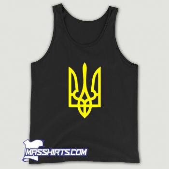 Cheap Ukraine Golden Trident Tank Top