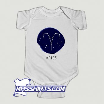 Cool Aries Constellation Baby Onesie