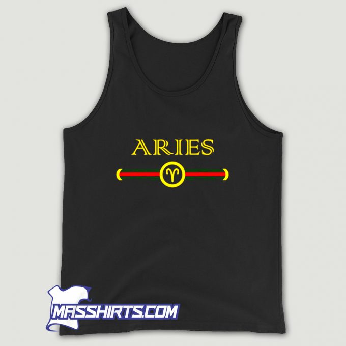 Cool Aries Zodiac May April Birthday Tank Top