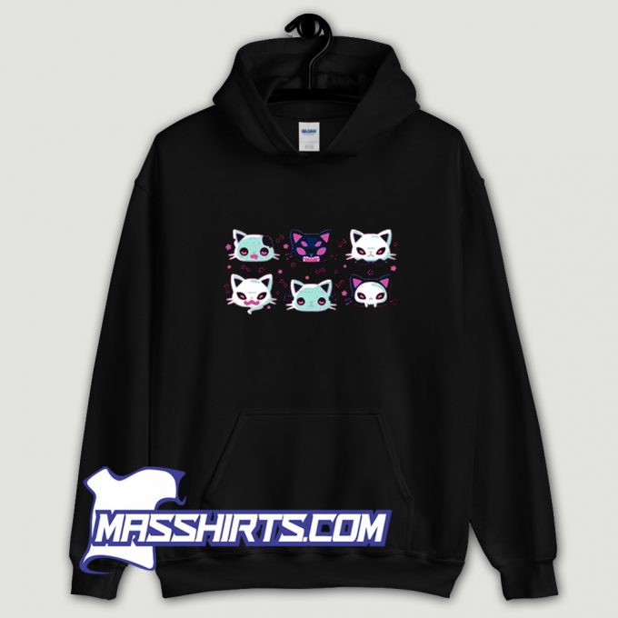 Cool Halloween Cat Heads Hoodie Streetwear