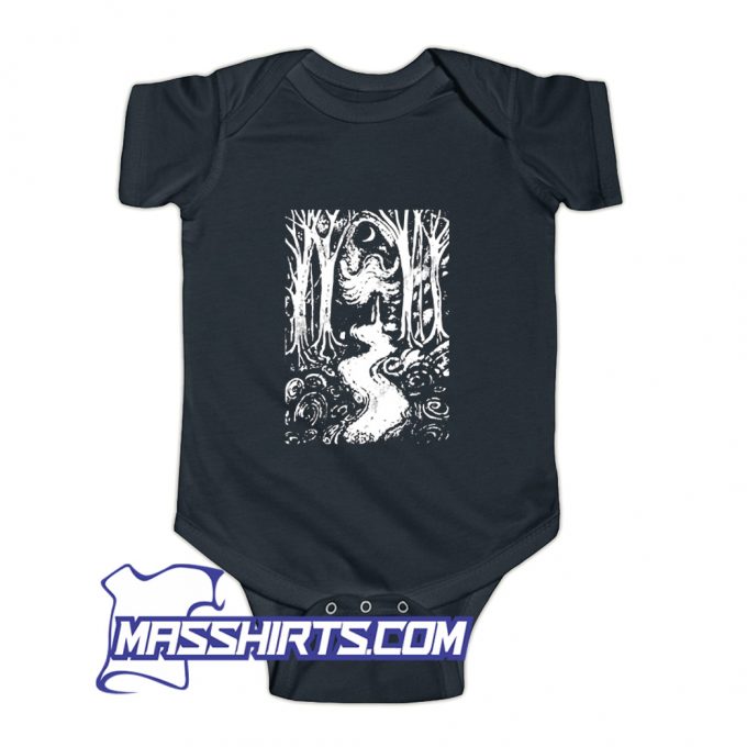 Creepy Forest Lazy Halloween Baby Onesie