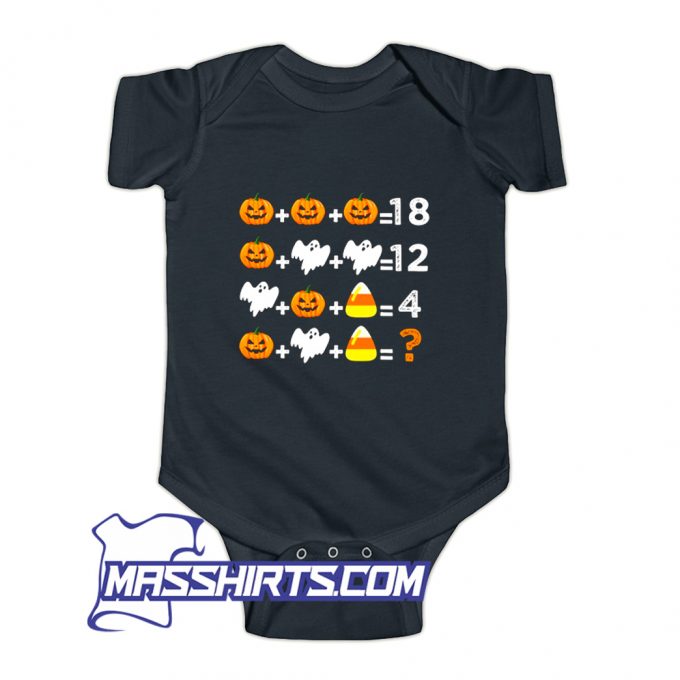 Halloween Order Of Operations Quiz Math Baby Onesie