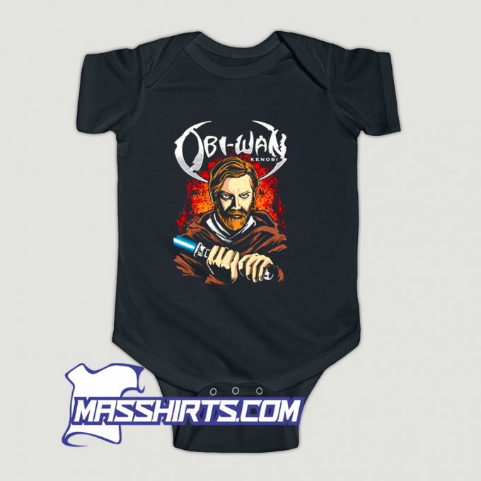 Heavy Metal Kenobi Baby Onesie