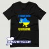 I Stand With Ukraine Map T Shirt Design