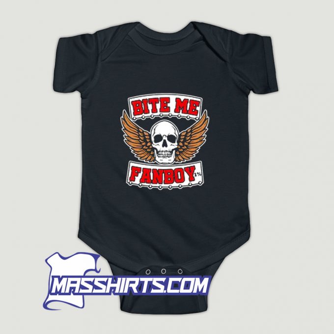 Interstellar Mercenary Skull Logo Baby Onesie