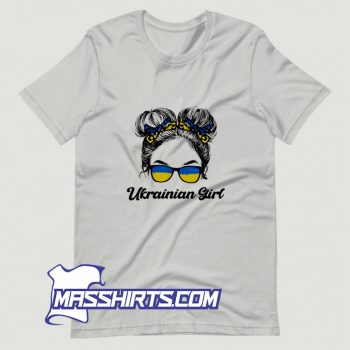 Messy Hair Sunglasses Ukrainian Girl T Shirt Design