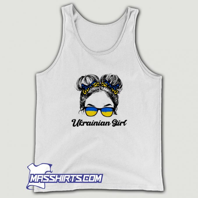 Messy Hair Sunglasses Ukrainian Girl Tank Top