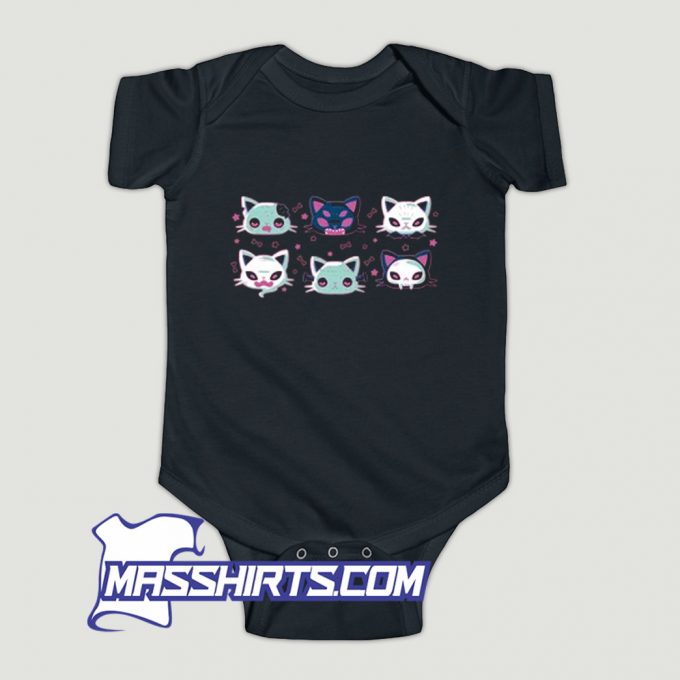 New Halloween Cat Heads Baby Onesie