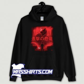 New Jurassic Park Attack On Dinosaur Red Hoodie Streetwear