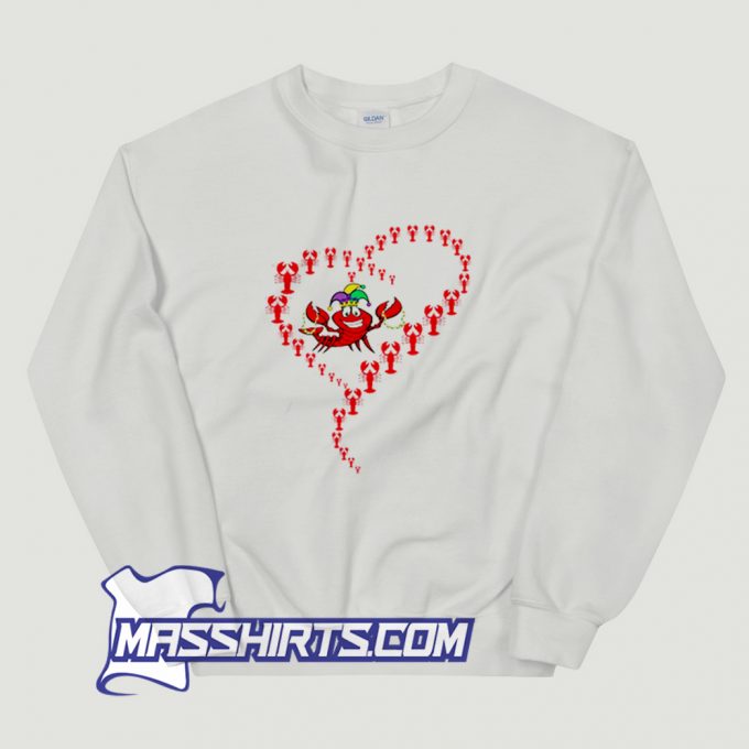 New Mardi Gras Jester Crawfish Boil Sweatshirt