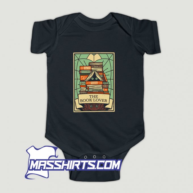 The Book Lover Tarot Card Baby Onesie