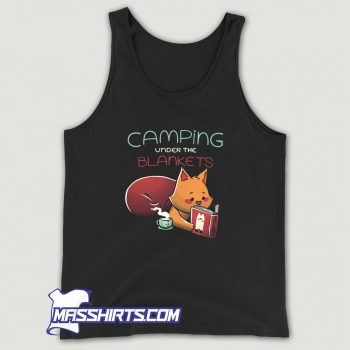 Vintage Camping Under The Blanket Book Tank Top