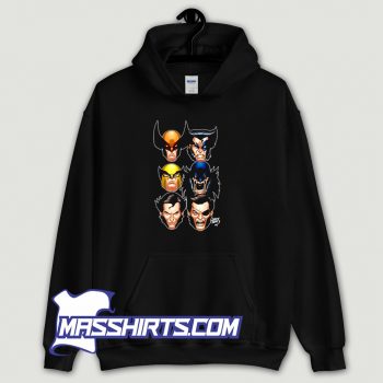 Wolverine Heads Hugh Jackman Hoodie Streetwear