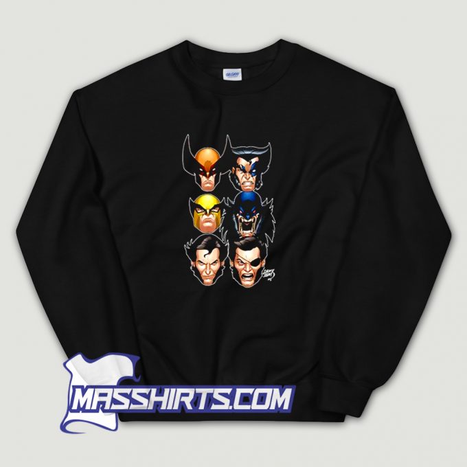 Wolverine Heads Hugh Jackman Sweatshirt