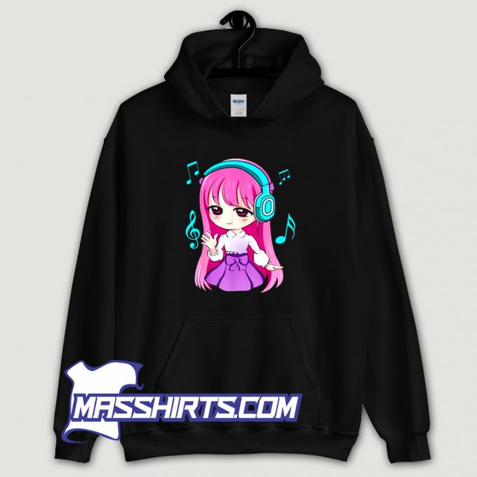 Anime and Music Girl For Teen chibi Hoodie Streetwear