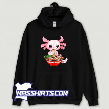 Axolotl Eating Ramen Noodles Anime Hoodie Streetwear