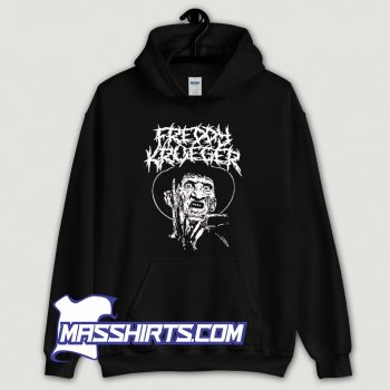 Black Metal Freddy Krueger Hoodie Streetwear