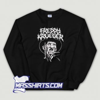 Black Metal Freddy Krueger Sweatshirt