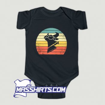 Cow Chop Sunset Baby Onesie