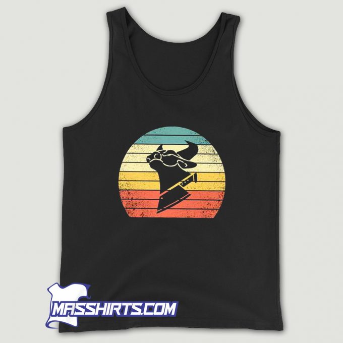 Cow Chop Sunset Tank Top