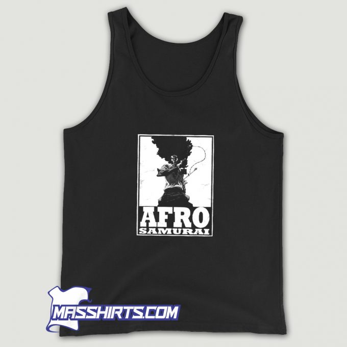 Cute Afro Hair Samurai Tank Top