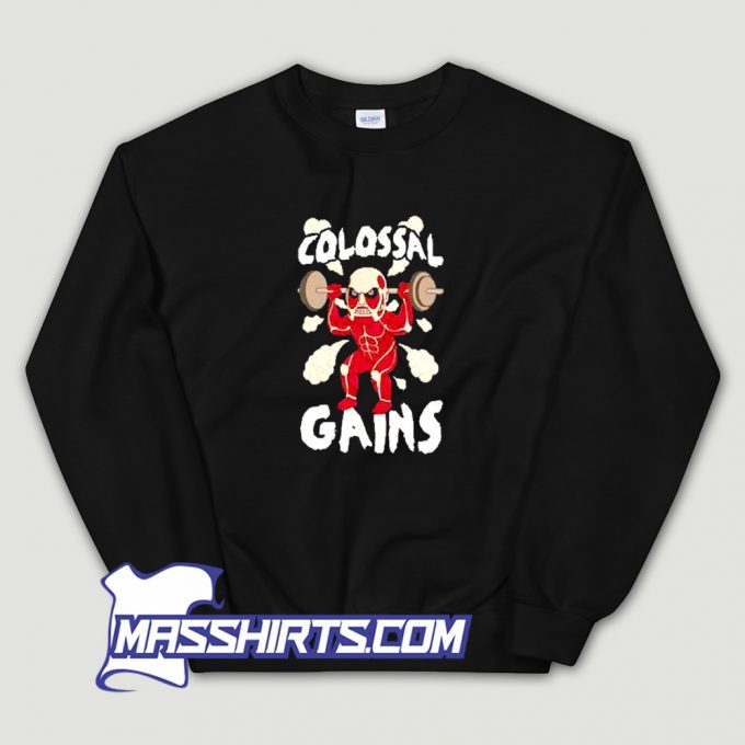 Cute Attack On Titan Colossal Gains Sweatshirt