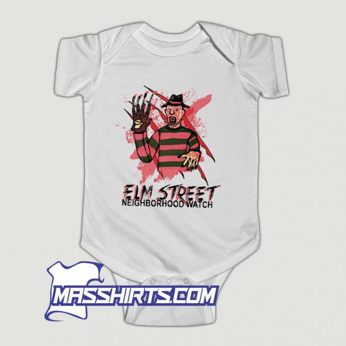 Elm Street Neighborhood Watch Baby Onesie