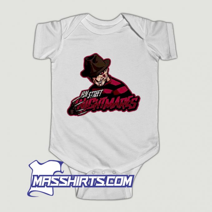 Elm Street Nightmares Sports Team Baby Onesie