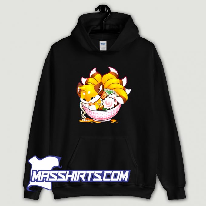 Fox Ramen Japanese Noodles Hoodie Streetwear