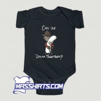 Freddy Krueger Can We Dream Together Baby Onesie