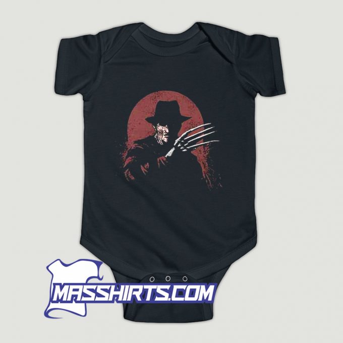 Freddy Krueger Crimson Terror Baby Onesie