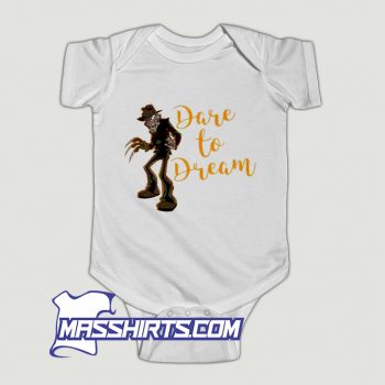 Freddy Krueger Dare To Dream Baby Onesie