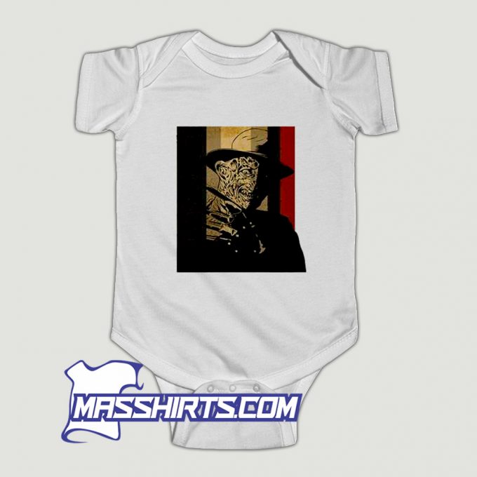 Freddy Krueger Elm Street Sponsor Baby Onesie