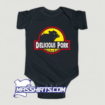 Jurassic Park Delicious Pork Baby Onesie